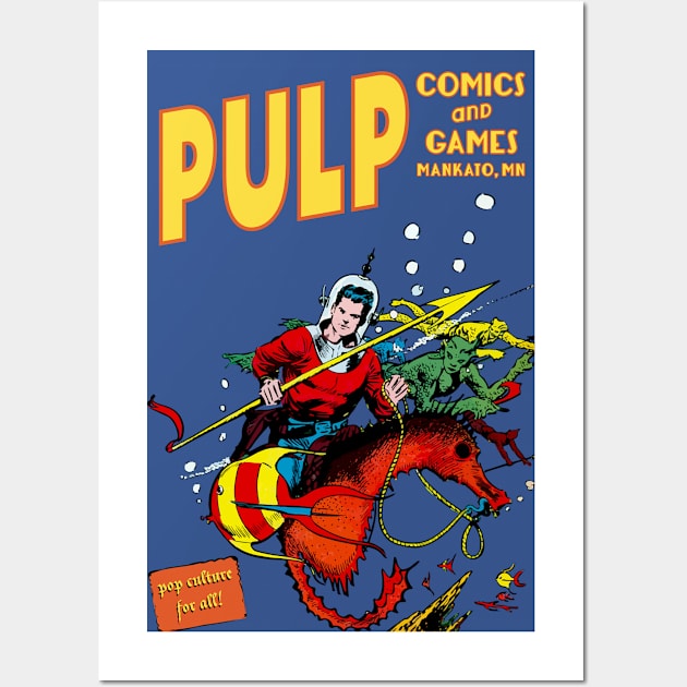 Pulp Seahorse Rider Wall Art by PULP Comics and Games